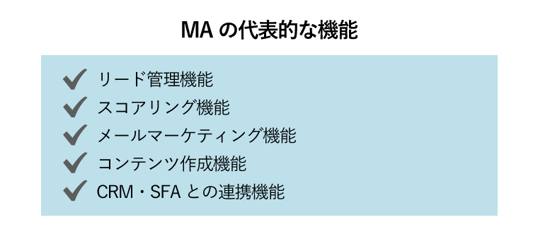 MAの代表的な機能