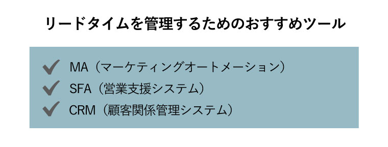 リード タイム と は 営業